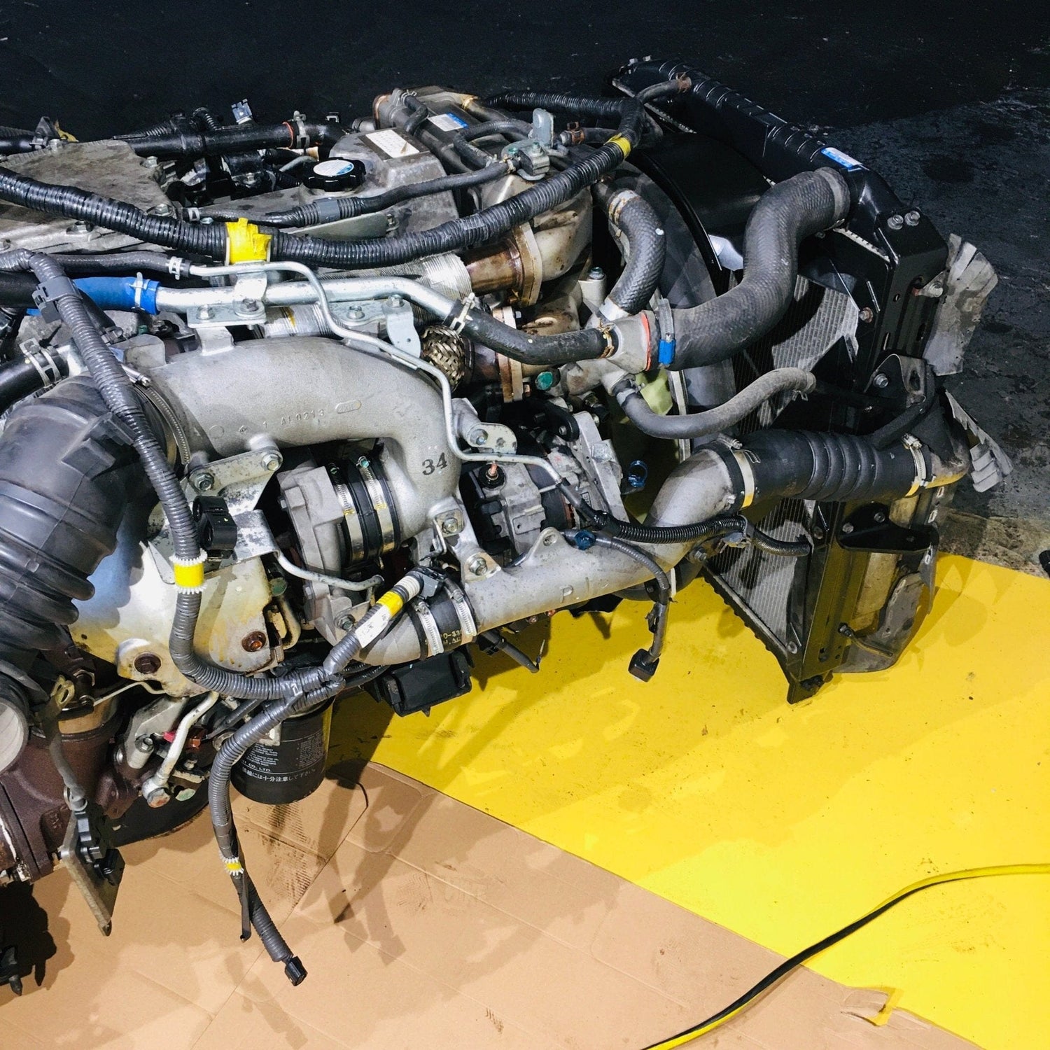 Hino Ranger 500 Series 7.0l 5 Cylinder Turbo Diesel Rwd Complete Engine Swap With 5 Speed Manual - J07E
