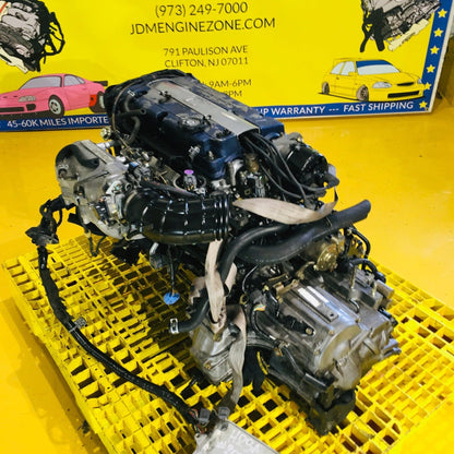 Honda Accord 2.3L Dohc Vtec Full Engine Transmission Automatic Swap - H23A Blue Top