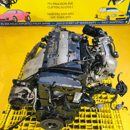 Honda Accord 2.3L Dohc Vtec Full Engine Transmission Automatic Swap - H23A Blue Top