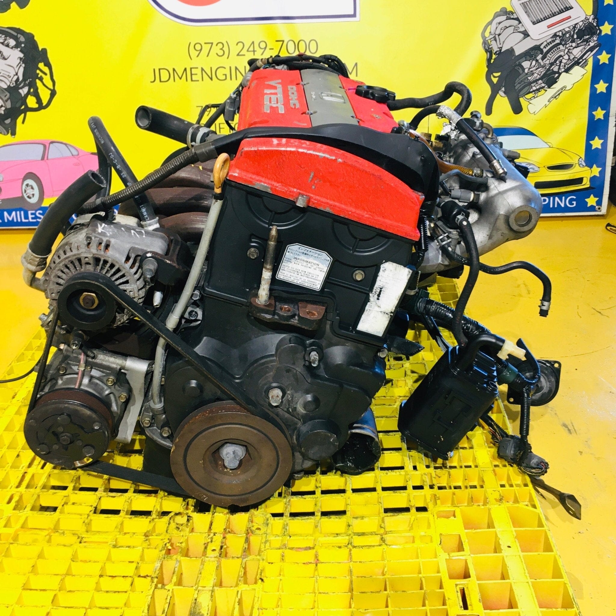 Honda Accord Euro-R 1997-2001 2.2L Vtec Dohc JDM Full Engine Transmission Lsd Swap - H22a Euro-R Redtop