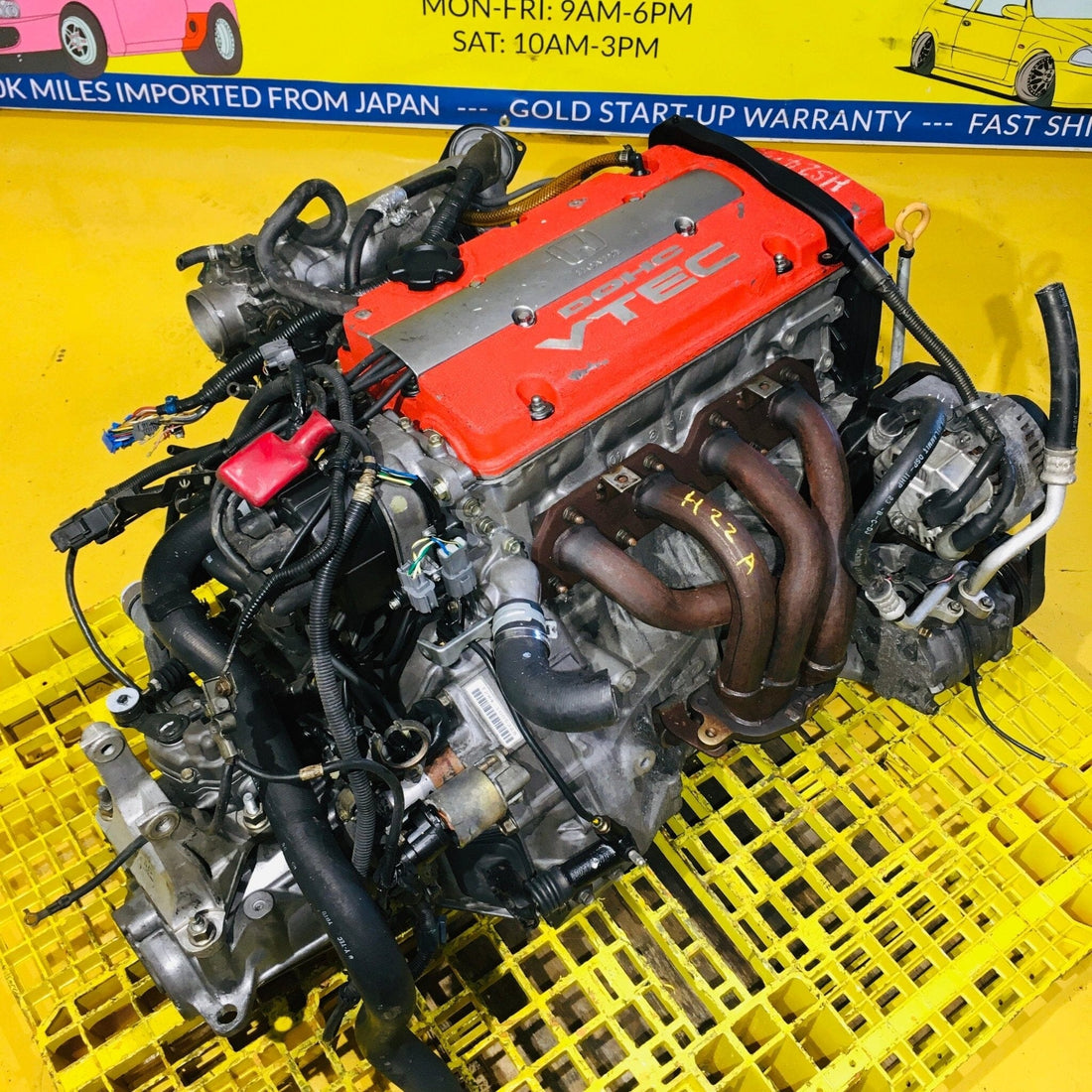 Honda Accord Euro-R 1997-2001 2.2L Vtec Dohc JDM Full Engine Transmission Lsd Swap - H22a Euro-R Redtop