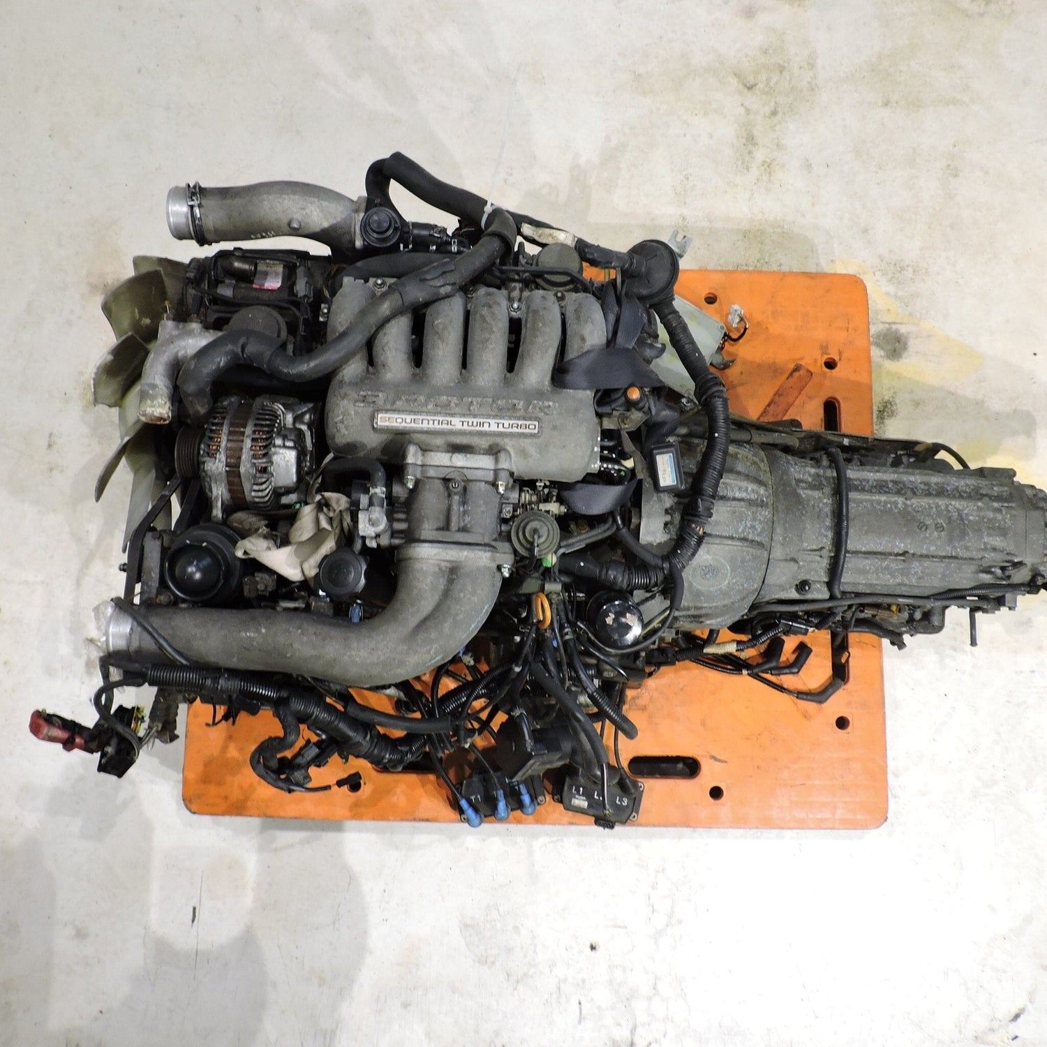 Mazda Eunos Cosmo Engine RWD Auto Transmission 1990-1995 2.0L Three Rotor Twin Turbo JDM Swap - 20b-Rew 20b 3 Rotor