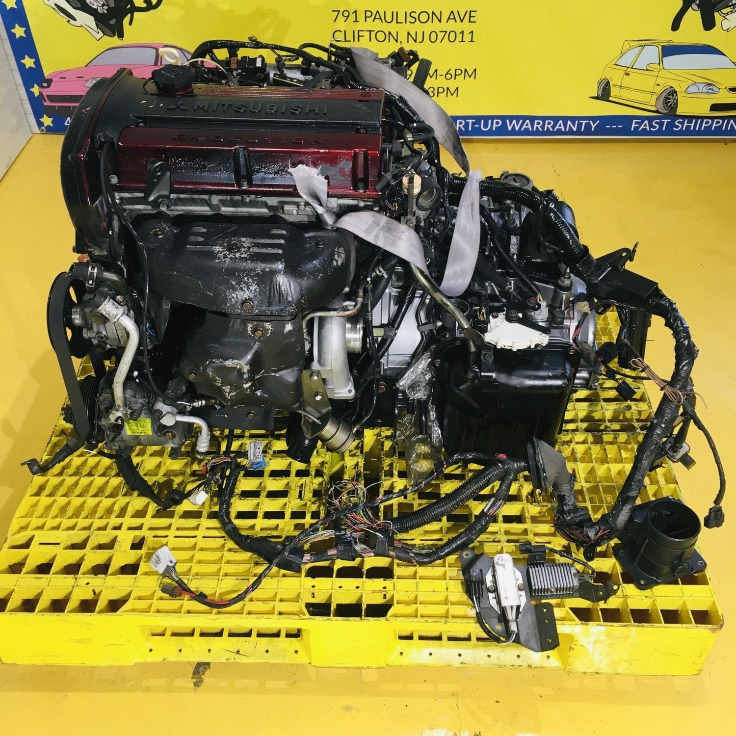 Mitsubishi Evolution 7 Vii 8 Viii Turbo 2.0l Jdm Engine Automatic Swap 