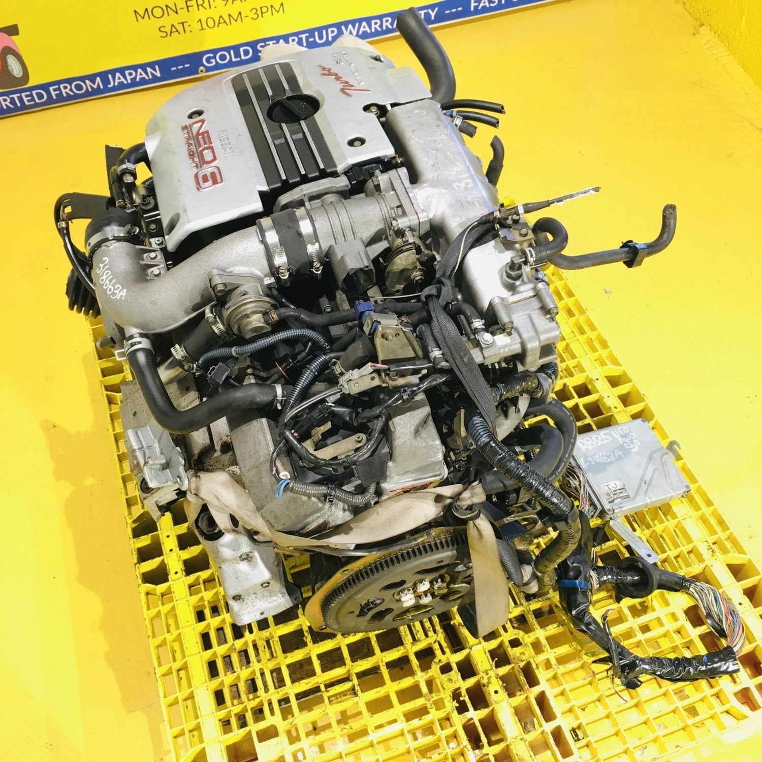 Nissan Skyline 2.5l Neo Vvl Straight 6 Turbo Rwd Complete Jdm Engine Swap 