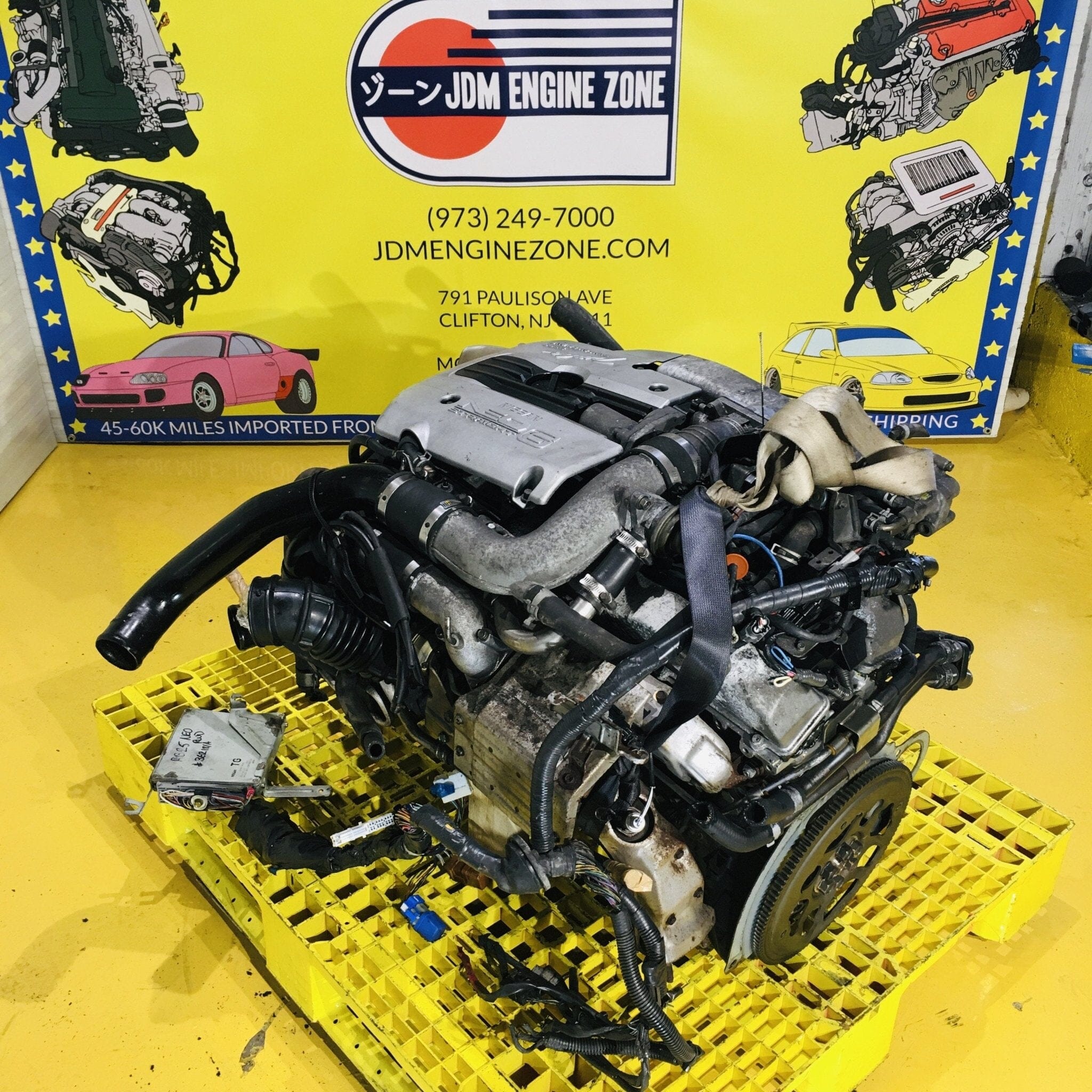 NISSAN SKYLINE 2.5L NEO VVL TURBO RWD COMPLETE JDM ENGINE SWAP 