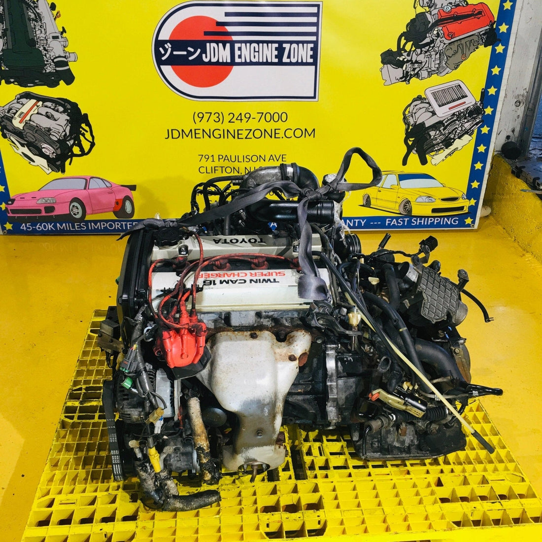 Toyota Mr2 1986-1989 1.6L Supercharged Complete JDM Engine Automatic Transmission Swap - 4A-GZE